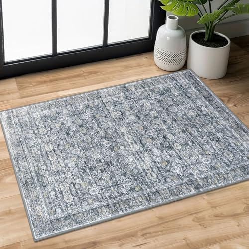SIILOOM 2x3 Small Washable Area Rug Entryway Door Mat Indoor Kitchen Runner by SiiloomRug