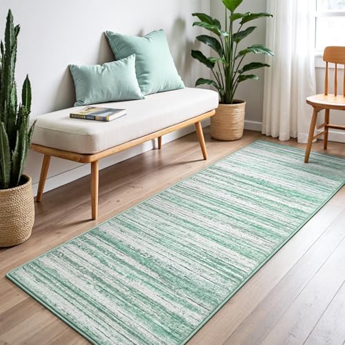 Chicrug 2x6 Green Washable Runner Rug - Image 4