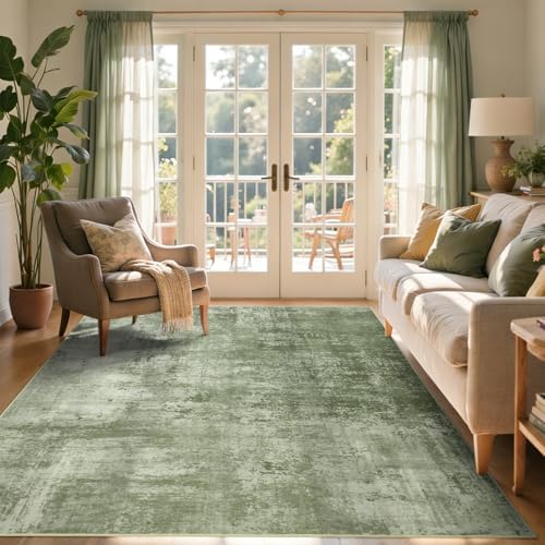 5x7 Ft Abstract Washable Area Rugs - Image 2