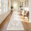Runner Rug 2x10 Washable Rugs: Vintage Hallway Kitchen Runner Non Slip Low Pile by AOYAOMI