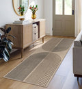 Rugalia Easy Jute Rainbow Runner Rug, 2x6 Washable Rugs Runner by Rugalia