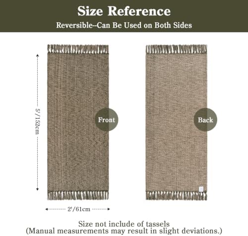 Collive Moss Green Bathroom Runner Rug - Image 2