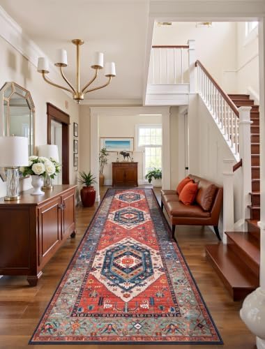 SERISSA 3x10 Washable Non Slip Boho Runner Rug by SERISSAHomeDecorCollection