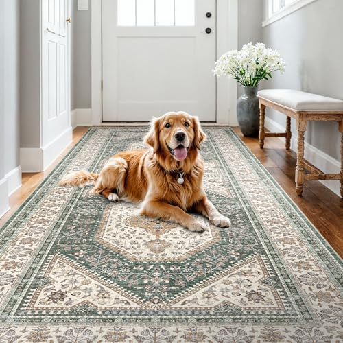 4x8 Washable Hallway Runner Rug by Puino