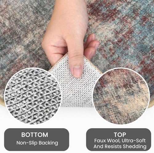 IOHOUZE Abstract Runner Rug 3x7 Ft Washable Runners - Image 5