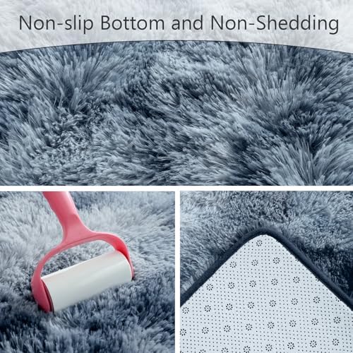 AROGAN Fluffy 4x6 Area Rugs Bedroom Carpet - Image 2