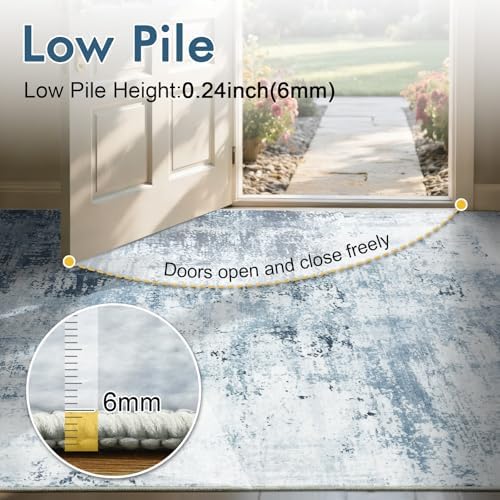 8x10 Ft Abstract Washable Area Rugs - Image 6