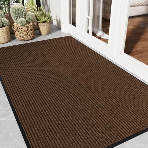 Front Door Mat 3' x 5', Dirt Trapper Dog Door Mat by EZ2LIVE