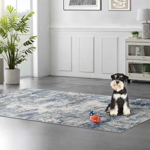 3x6 Runner Rug Washable Entryway: Abstract Door Mat - Image 3