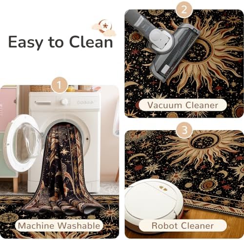 Vacuum-Friendly, 3x5 Washable Area Rug - Image 5