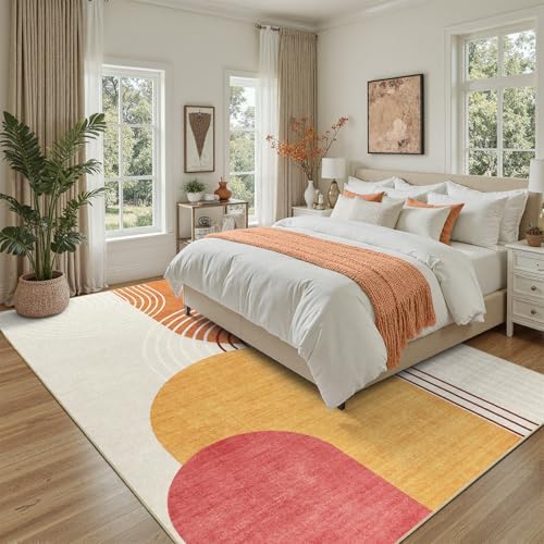 DCX Abstract Washable 10x13 Rug, Non Slip Low Pile Rug - Image 2