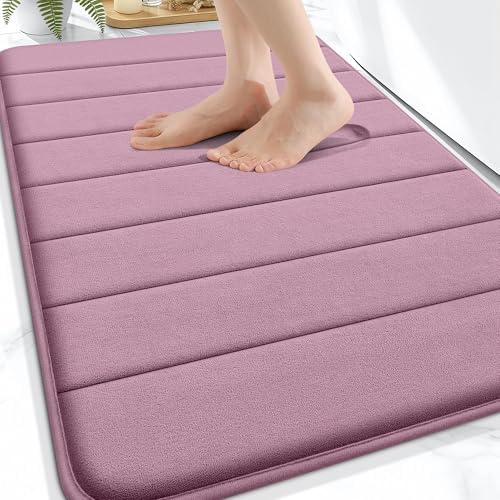 OLANLY Memory Foam Bath Mat 34x21, Super Soft and Absorbent Bathroom Rugs by OLANLY