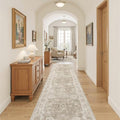Madane Rug Runner for Hallway 2.5x10, Washable Kitchen Runner Rug Brown/Sand by Madane
