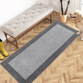 PURRUGS Hallway Runner Rug, Light Grey & Grey by PURRUGS