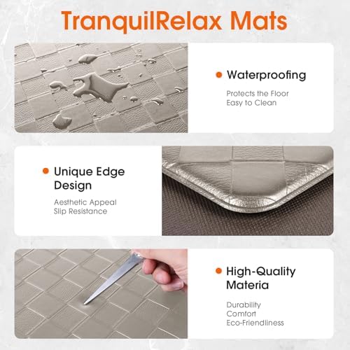 TranquilRelax 2-Piece Kitchen Mats, Cushioned Non-Slip Floor Mats - Image 3
