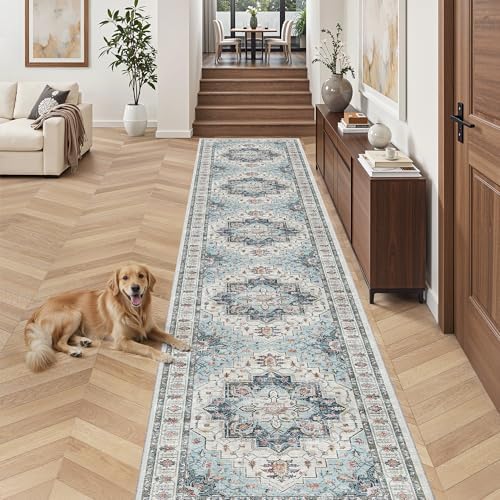 Madane Hallway Runner Rug 2'6''x16' Kitchen Runners Vintage - Image 4
