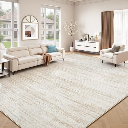 Area Rug 9x12 Living Room Rugs: Washable Modern Rug Large Non-Slip Soft Rugs by ZomfyRugs