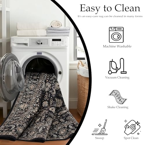 Ruaruarug Washable Area Rug 4×6 - Image 3