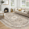 cotiled 8x12 Ellipse Area Rug for Living Room, Traditional by COTILED