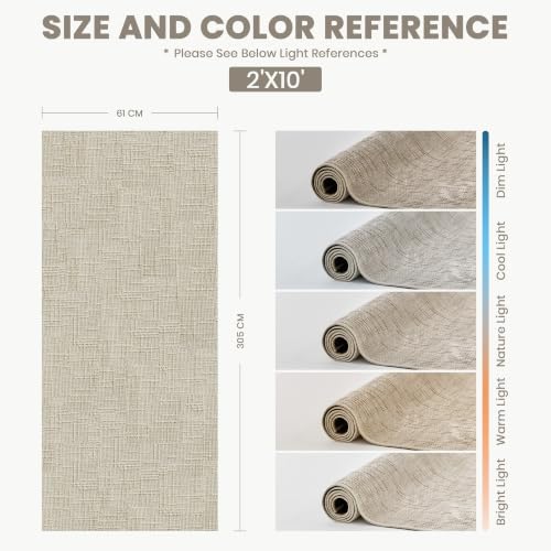 2x10 Runner Rug Non Slip, High-Low Pile Runners - Image 2