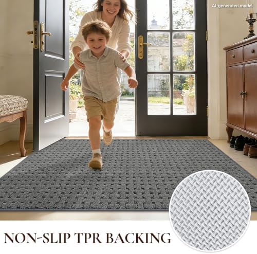 Door Mat Indoor Entrance 32"x48", Non-Slip Entryway Rugs - Image 4