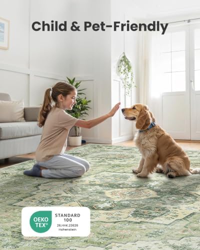 Amada Large 8x10 Washable Area Rug - Image 6