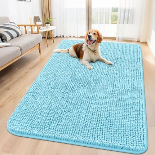 Smiry Dog Door Mat for Muddy Paws 59x32, Absorbs Moisture and Dirt Doormat by Smiry