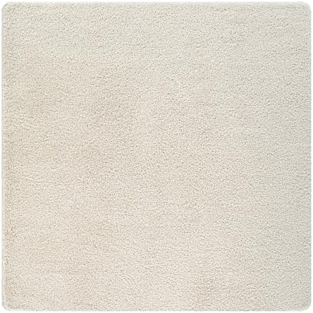 Area Rug 3x3 Bone Landing Mat Washable Indoor Rug Ultra Plus Thick Pile Solid - Image 3