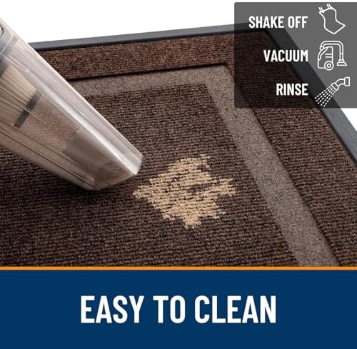 OLANLY Front Door Mat Outside 35x30, All-Season Heavy-Duty Rubber Doormat - Image 6