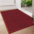 Front Door Mat Indoor Entrance Welcome Entry Mat Red 17"x30" by NaolotureHome
