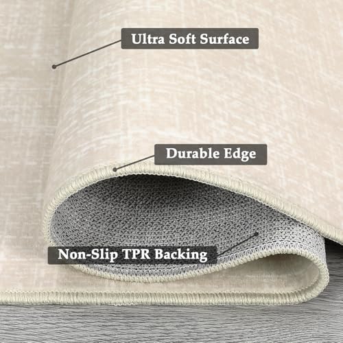 Garvee Textured Entryway Rugs 2x6 Modern Solid Washable Runner Rug - Image 6