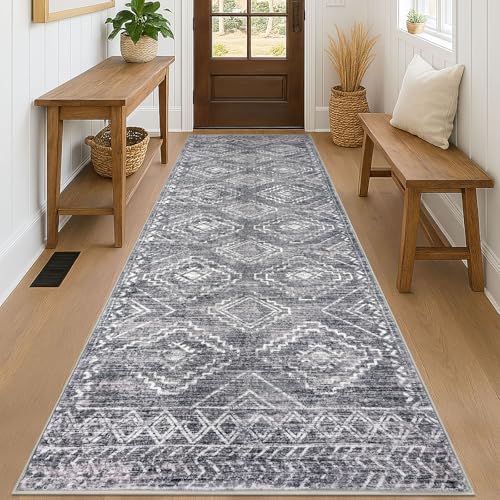 KILOCOCO Washable Runner Rug 3x8 ft Non-Slip Hallway Runners by Kilococo