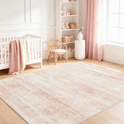Pink Washable Rugs 6x9 Area Rugs by Srugn