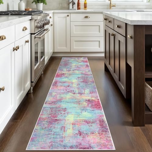 IOHOUZE Abstract Runner Rug 2x8 Ft Washable Runners - Image 3