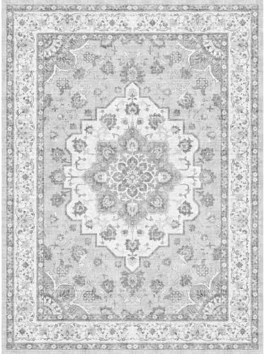4x4 Washable Square Entryway Rug: Non-Slip Small Area Rug - Image 2