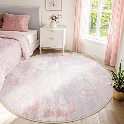 RELEANY Washable Round 8ft Area Rug by RELEANY