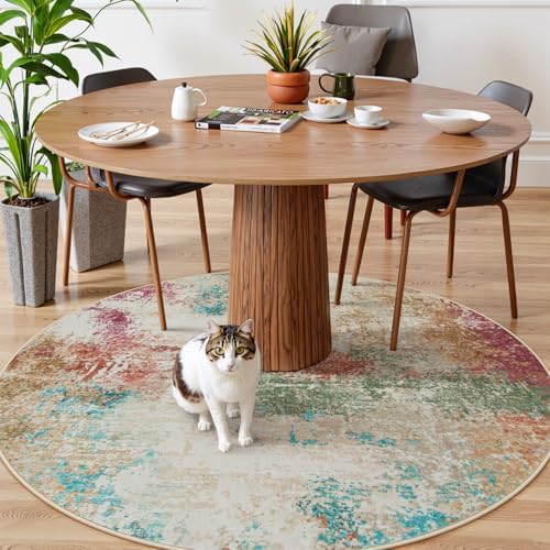 Lahome Modern Abstract Round Rugs - Image 3