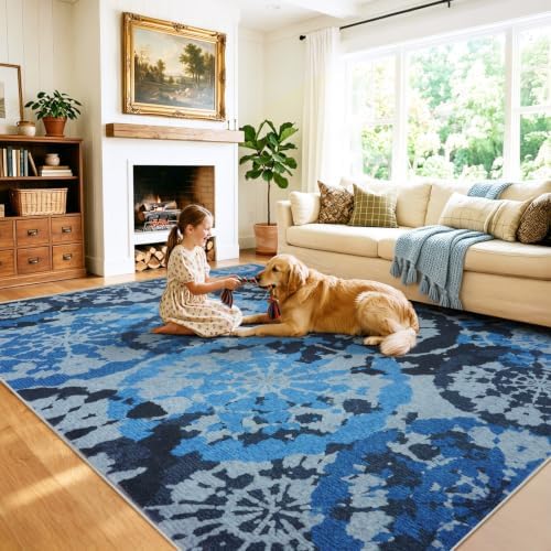 Large Boho Modern 9x12 Area Rug - Image 5