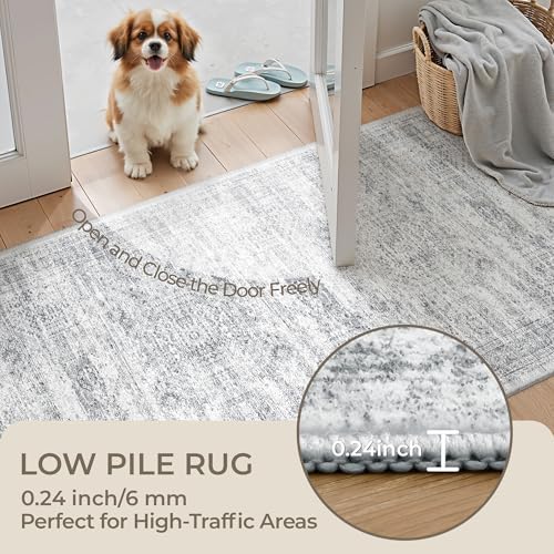 2x8 Runner Rug Non Slip, Washable Hallway Runner Rug - Image 6