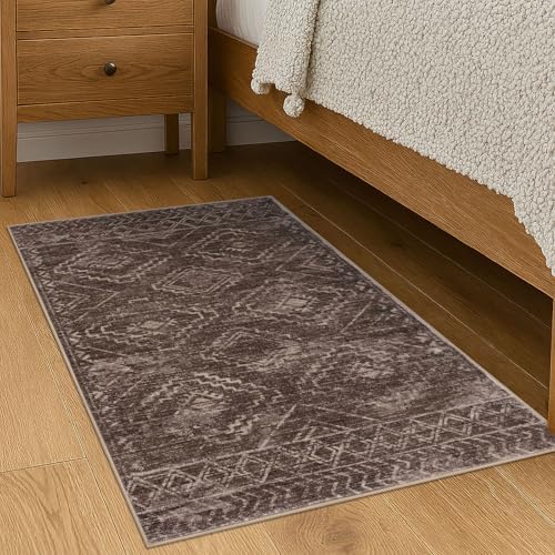 KILOCOCO Entryway Rug 2x3 Washable Rug Door Mat Indoor, Chocolate Brown - Image 4