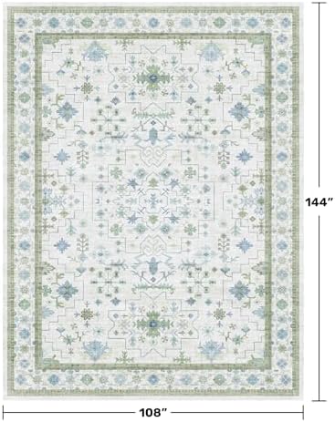 Green Area Rugs 9x12 Living Room - Image 2