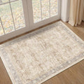 Small Area Rugs 3x4, Neutral Beige Throw Rugs by Jainmy