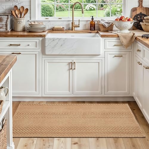 MatEssenz 20"x48" Kitchen Mats for Floor, Woven Kitchen Rugs, Machine Washable by MatEssenz
