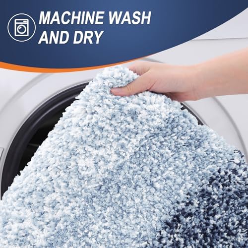 OLANLY Luxury Toilet Rugs U-Shaped 24x20, Soft Absorbent Microfiber Mat - Image 6