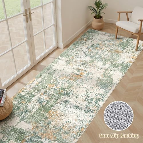 LOONGRUG Runner Rug 3x10 Washable Non-Slip Kitchen Neutral Modern Rug - Image 3