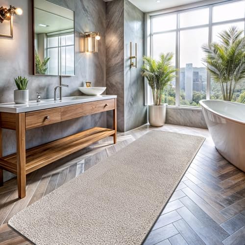 Area Rug 2x5 Gray Runner Washable Indoor Rug Ultra Plus Thick Pile Solid Non - Image 4
