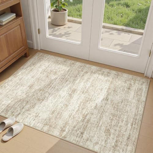 cotiled 3x5 Area Rugs Abstract Distressed Washable Living Room Rug by COTILED