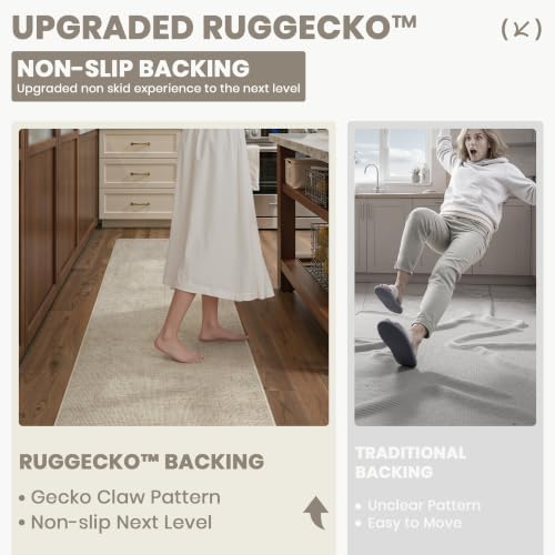 2x10 Runner Rug Non Slip, High-Low Pile Runners - Image 7