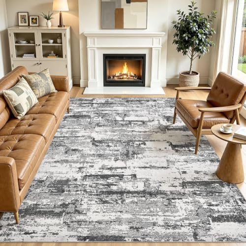 8x11 Area Rugs Abstract Washable Living Room Rug by JessibouAreaRug