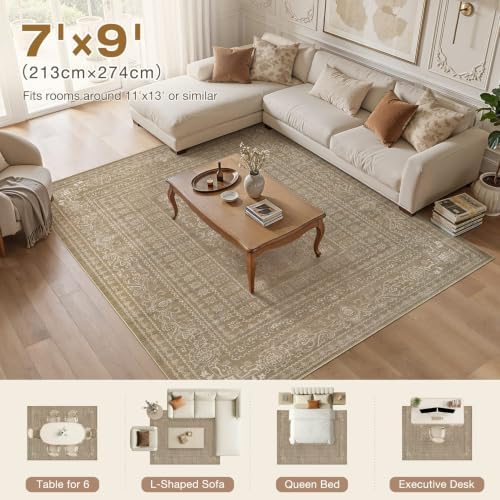 Nakagishi Neutral 7x9 Area Rugs - Image 5